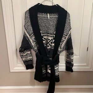 Free People belted cardigan